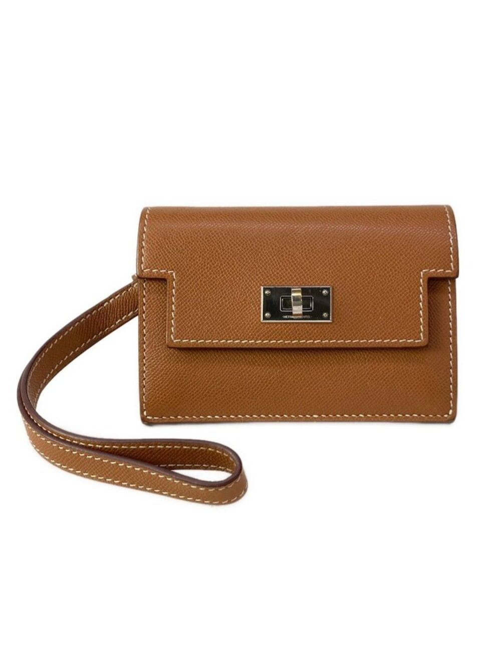 Hermes Wallet Kelly Pocket Slim Gold Silver